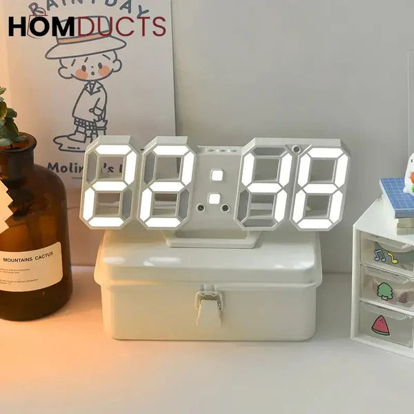 Reloj LED 3D minimalista