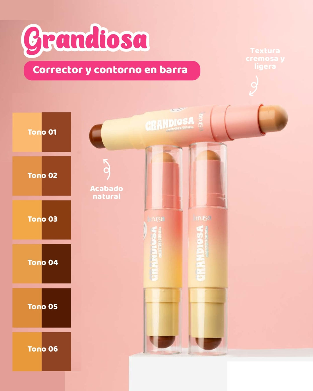 Corrector y Contorno Grandiosa - Jarusa