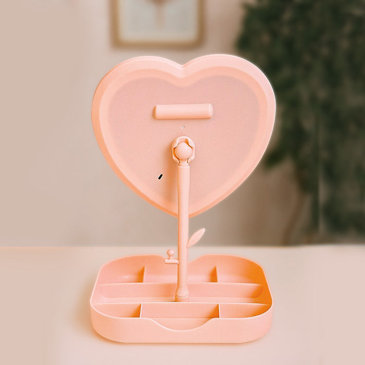 Espejo LED Corazon + Organizador